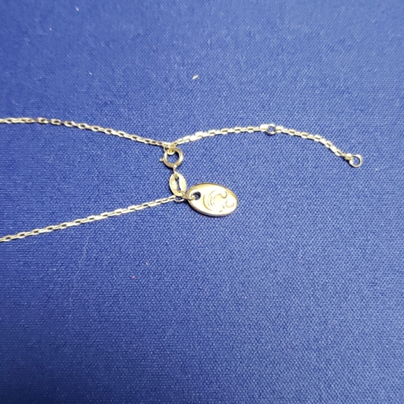 .925 Sterling Silver fish / Ichthys necklace 16" - Picture 3 of 4